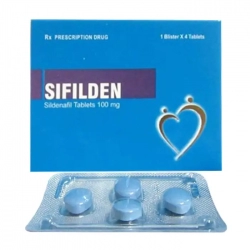 Sifilden 100mg Baroque Pharma 1 vỉ x 4 viên – Điều trị rối loạn cương dương