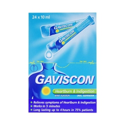 Gaviscon Dual Action Sachets, Hộp 24 gói x 10ml