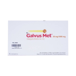 Galvus Met 50mg/1000mg Novartis, Hộp 6 vỉ x 10 viên