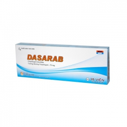 Thuốc DASARAB - Clopidogrel 75mg | Hộp 2 vỉ x 14  viên