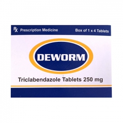 Deworm Triclabendazole 250mg Hộp 04 viên - Thuốc trị giun sán