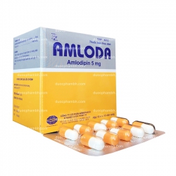 Thuốc điều trị tăng huyết áp AMLODA - Amlodipin 5mg