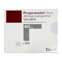Thuốc điều trị tăng huyết áp Propranolol Teva 40mg 50 viên
