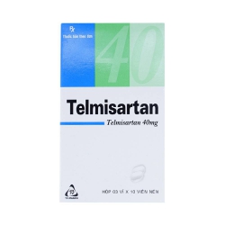 Thuốc điều trị tăng huyết áp Telmisartan 40 mg | Hộp 3 vỉ x 10 viên