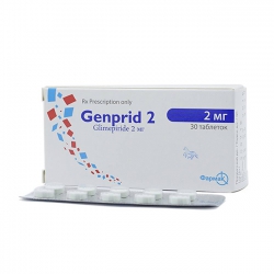 Thuốc Genprid 2, Glimepiride 2mg, Hộp 30 viên
