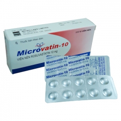 Thuốc giảm Cholesterol toàn phần MICROVATIN 10 – Rosuvastatin 10mg