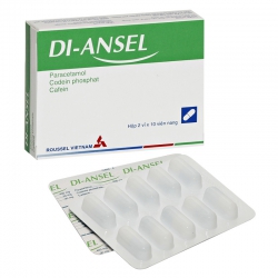 Thuốc giảm đau hạ sốt Diansel 400 mg, 30 mg, 30 mg, Hộp 2 vỉ x 10 viên