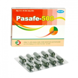 Thuốc giảm đau - hạ sốt Pasafe 500 | Hộp 10 vỉ x 10 viên