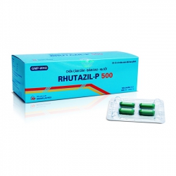 Thuốc giảm đau hạ sốt Rhutazil-P 500 | Hộp 25 vỉ x 4 viên