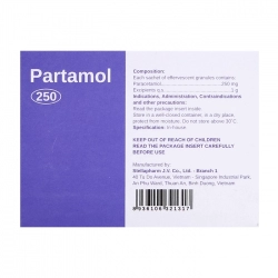 Thuốc giảm đau hạ sốt Stella Partamol 250