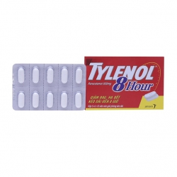 Thuốc Giảm Đau, Hạ Sốt Tylenol 8 Hour 650mg | Hộp 5 vỉ x 10 viên