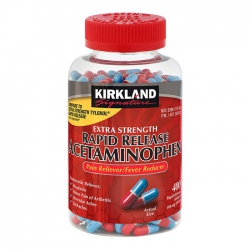 Thuốc giảm đau Kirkland Rapid Release Acetaminophen 500 mg, Chai 400 viên