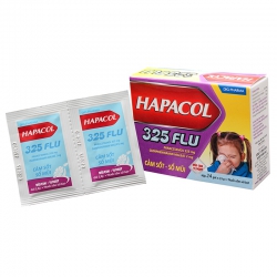 Thuốc Hapacol 325 Flu DHG, Hộp 24 gói