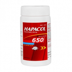 Thuốc Hapacol 650mg DHG, Chai 100 viên