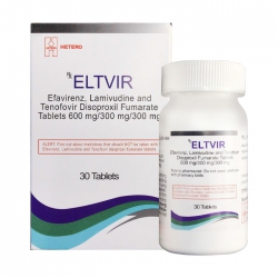 Thuốc Hetero Eltvir 600mg/300mg/300mg, Hộp 30 viên ( VN2-403-15 )