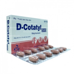 Thuốc hỗ trợ điều trị thoái hóa cột sống D-COTATYL 500 - Mephenesin 500mg