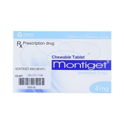 Thuốc hỗ trợ đường hô hấp Montiget 4 mg | Hộp 2 vỉ x 7 viên