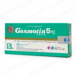 Thuốc hỗ trợ tiêu hóa Gasmotin 5 | Hộp 3 Vỉ x 10 Viên