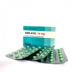 Thuốc hướng thần Amilavil - Amitriptylin hydroclorid 10 mg, Hộp 4 vỉ x 15 viên