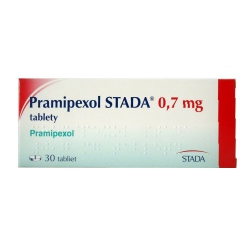 Thuốc hướng thần Sifstad STADA Pramipexol 0,7mg, Hộp 30 viên