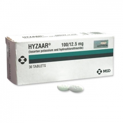 Thuốc Hyzaar Plus 100mg/12,5mg, Hộp 30 viên