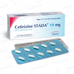 Thuốc kháng dị ứng Cetirizine Stada 10mg, Hộp 50 viên