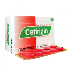 Thuốc kháng Histamin CETIRIZIN 10mg - Cetirizin HCl 10mg