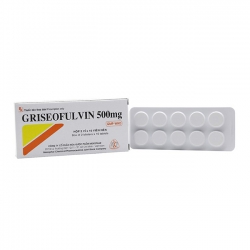 Thuốc kháng nấm Griseofulvin 500mg  MKP | Hộp 20 viên