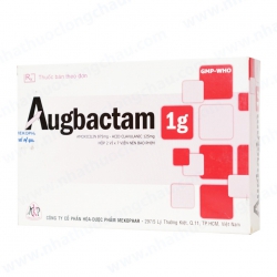Thuốc kháng sinh Augbactam 1g - Amoxicillin/Clavulanic 875mg/125mg, Hộp 2 vỉ x 7 viên