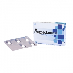 Thuốc kháng sinh Augbactam 625 - Amoxicillin-Clavulanic acid 500mg/125mg, Hộp 2 vỉ x 5