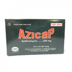Thuốc kháng sinh AZICAP 250, Hộp 60 viên
