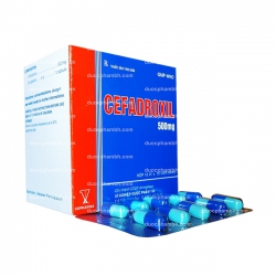 Thuốc kháng sinh Cophavina Cefadroxil 500mg, Chai 100 viên