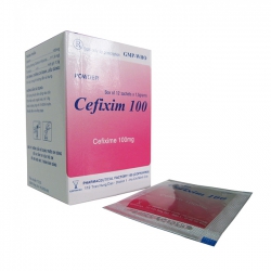 Thuốc kháng sinh Cophavina Cefixim 100mg, Hộp 12 gói