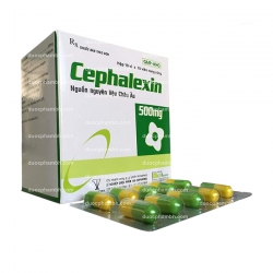 Thuốc kháng sinh Cophavina Cephalexin 500mg, Hộp 100 viên