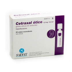 Thuốc kháng sinh Cetraxal  Ciprofloxacin 2 mg/ml, Hộp 15 ống/0,25 ml