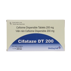 Thuốc kháng sinh CIFATAZE DT Cefixim 200mg | Sterling India