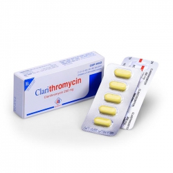 Thuốc kháng sinh DMC Clarithromycin 250mg, Hộp 10 viên