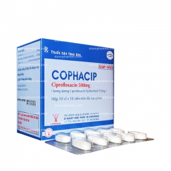 Thuốc kháng sinh Cophavina Cophacip 500mg, Hộp 100 viên