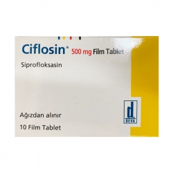 Thuốc kháng sinh Deva Cifloxin 500mg, Hộp 10 viên