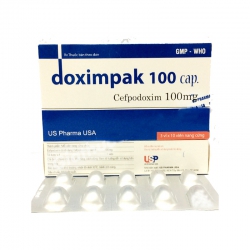 Thuốc kháng sinh Doximpak 100mg - Cefpodoxim 100mg, Hộp 3 vỉ x 10 viên