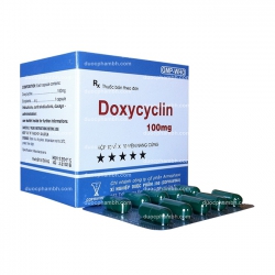 Thuốc kháng sinh Cophavina Doxycyclin 100mg, Hộp 100 viên