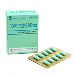 Thuốc  kháng sinh Doxycyline 100 - Doxycycline 100mg, Hộp 10 vỉ x 10 viên