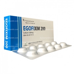 Thuốc kháng sinh Amvipharm Egofixim 200mg, Hộp 20 viên