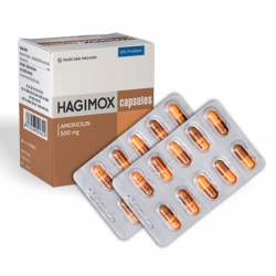 Thuốc kháng sinh Hagimox 500mg ( Amoxicilin 500mg )
