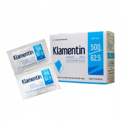 Thuốc kháng sinh Klamentin 500mg/62.5mg DHG Hộp 24 gói x 2g