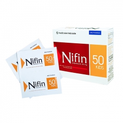 Thuốc kháng sinh Nifin Kids 50 DHG, Cefpodoxime 50mg, Hộp 24 gói
