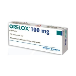 Thuốc kháng sinh Orelox 100mg - Cefpodoxime 100mg, Hộp 1 vỉ x 10 viên