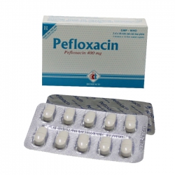 Thuốc kháng sinh Pefloxacin 400mg Domesco
