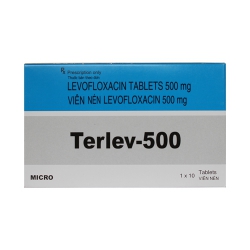 Thuốc kháng sinh Micro TERLEV 500mg, Levofloxacin 500mg
