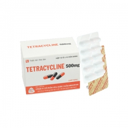 Thuốc kháng sinh Tetracycline 500 - Tetracycline 500 mg, Hộp 10 vỉ x 10 viên